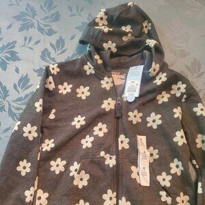 Cat & Jack Girls Medium (8) Long Sleeve Zip up hooded jacket new with tags
